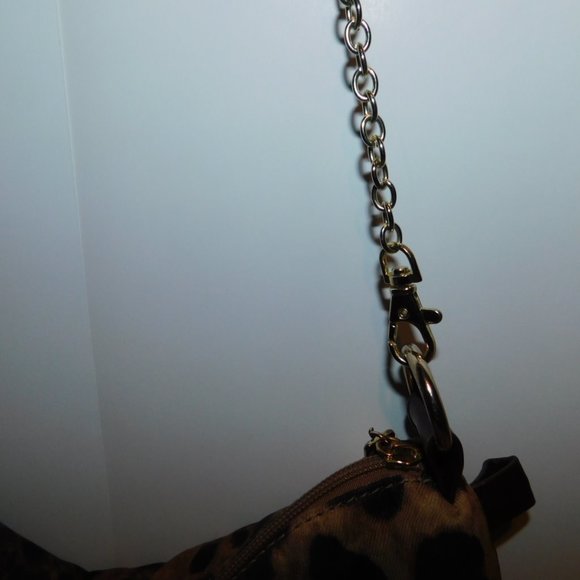 Charming Charlie Leopard Print Chain Shoulder Stra - Picture 4 of 6